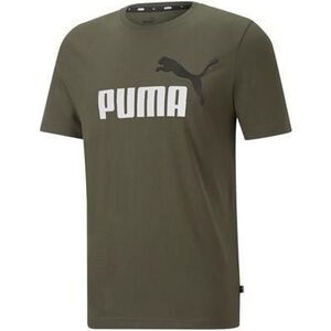 Puma Men S Graphic Crewneck T-Shirt Green Size 2X